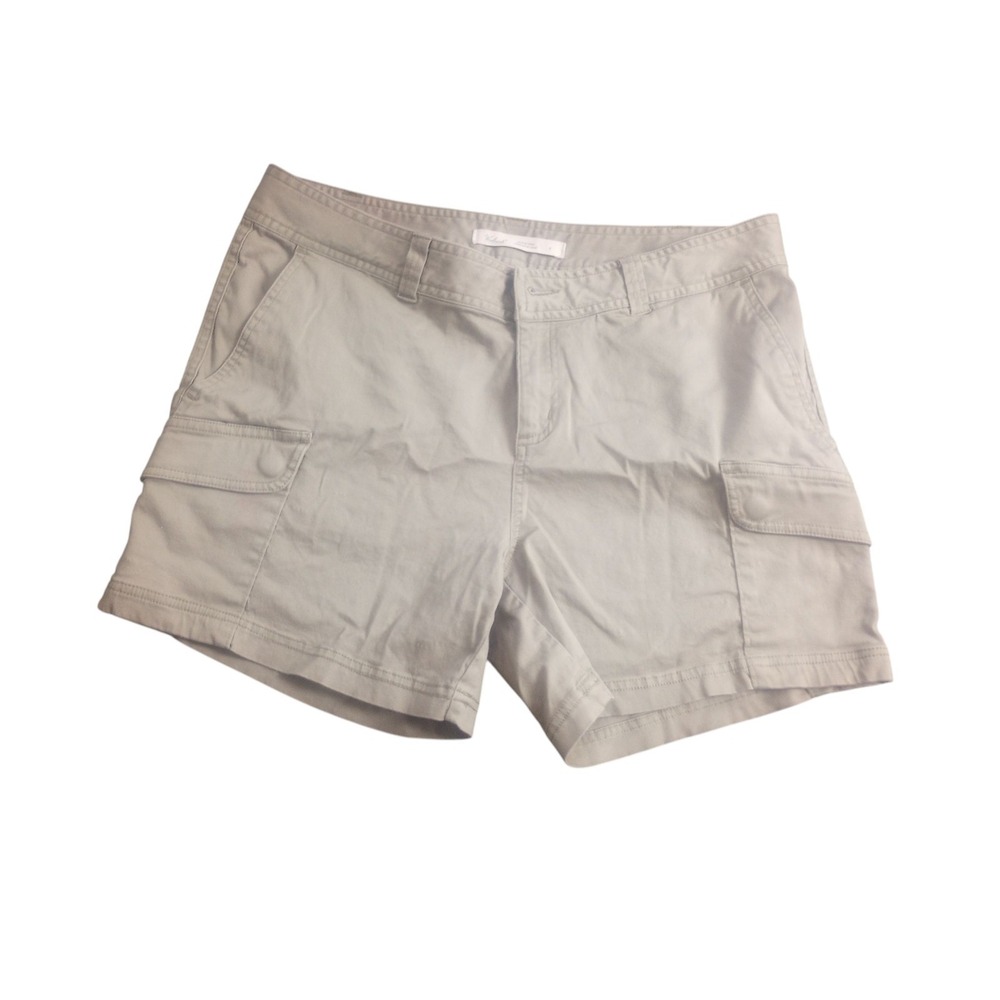 Woolrich Designer Active Khaki Cargo Shortie Classic Shorts‎  Women's 8 Cotton